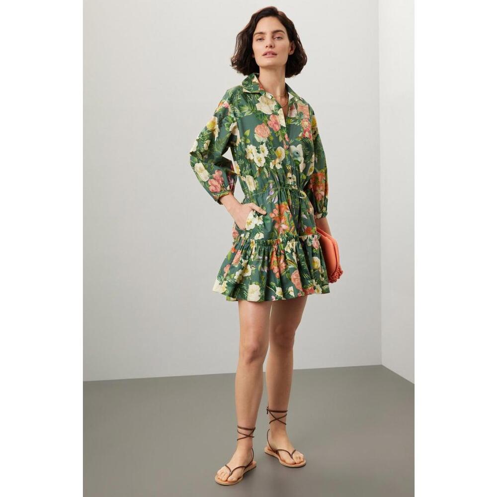 Cara Cara New York Green Robin Mini Dress Size M